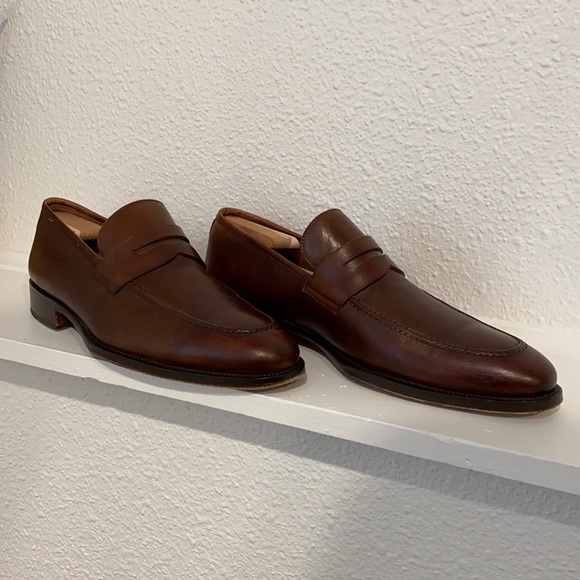 Magnanni 'Blas' Penny Loafer brown color size 10 - Picture 4 of 11